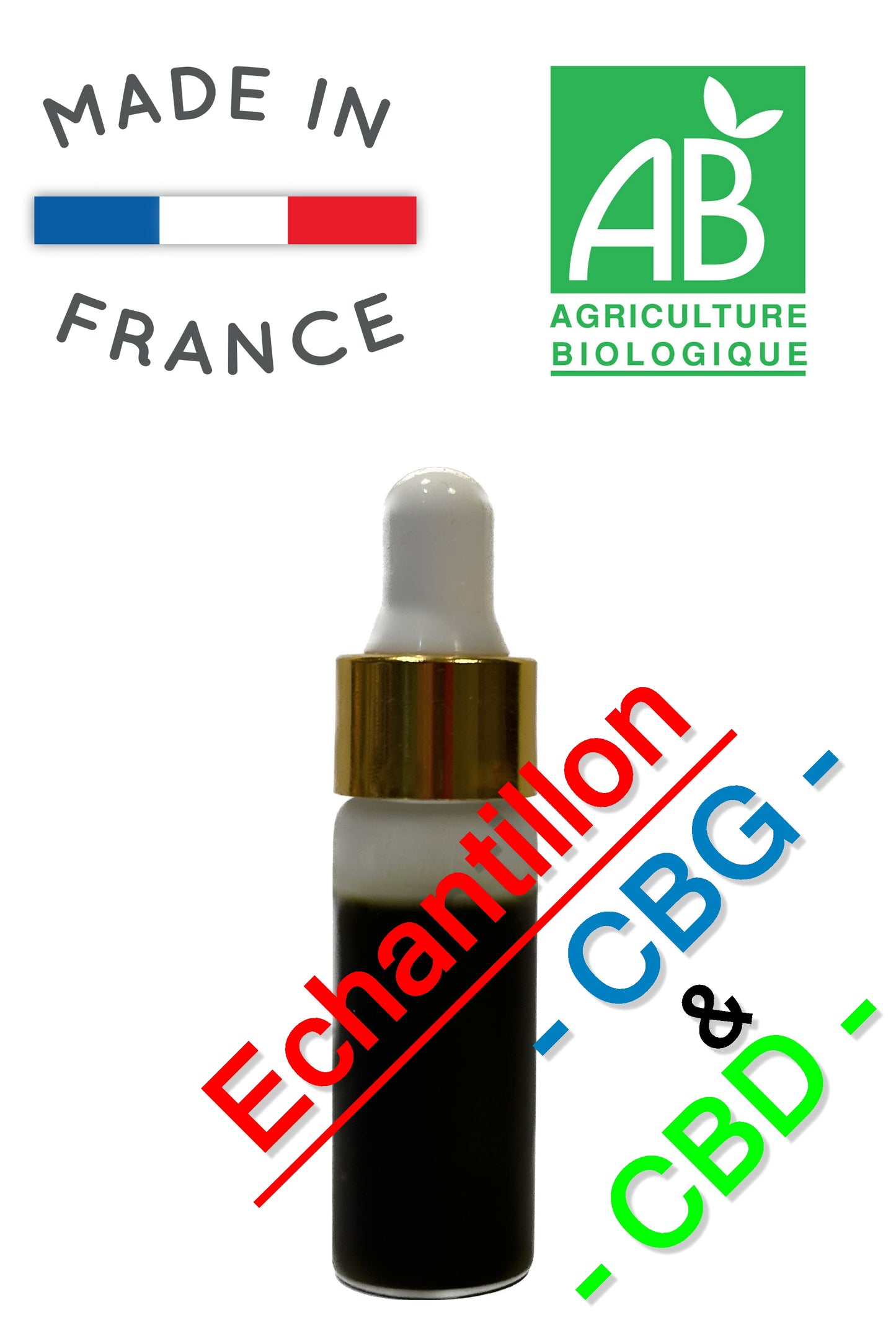 Macérât de CBD + CBG Bio (échantillon)